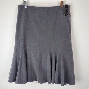 Vintage Elevenses Anthropologie Grey Skirt 8 Ball… - image 1